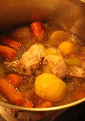 Una foto de Puchero de pollo, parte 1
