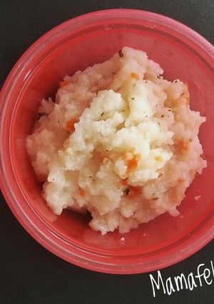 Foto resep 17. #MPASI olahan bubur nayz yummy ayam bikin napsu makan