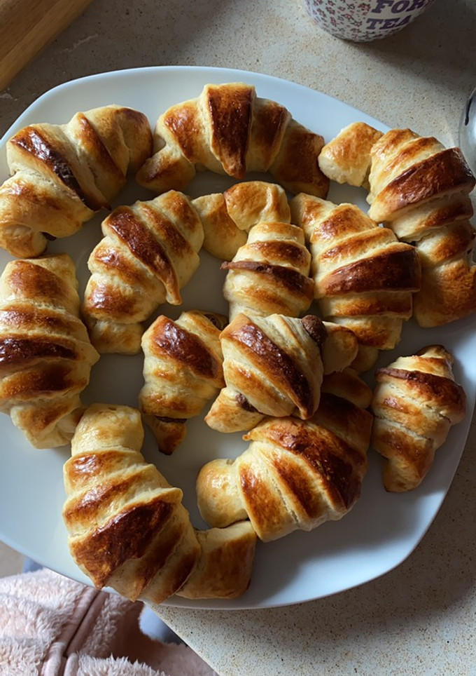 Una foto de Mini cruasanes de Nutella