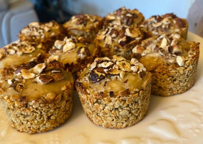 80 • 🥧 Tartelettes Healthy aux Flocons d’avoine et à la banane 🍌