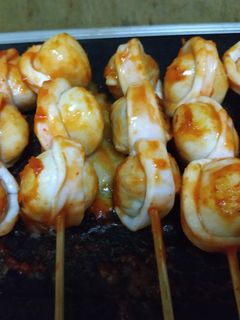 Foto resep Sate Cumi Bakso Ikan