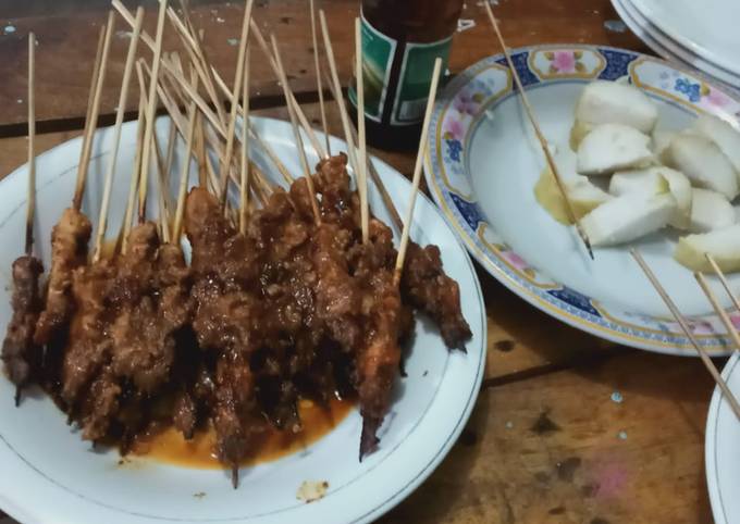 Cara Gampang Membuat 94. Sate Ayam Bumbu Kacang - ala Mamah Afa yang Lezat