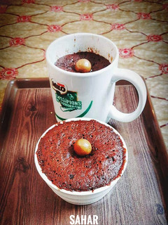 A picture of Molten Lava Cake In A Mug.