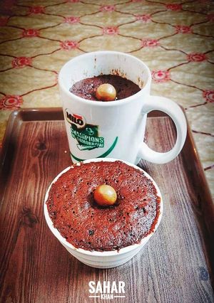 A picture of Molten Lava Cake In A Mug.