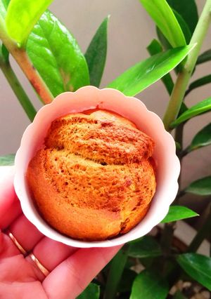 Hình của món Ăn dặm blw: Bánh chuối ẩm nướng nồi chiên không dầu.