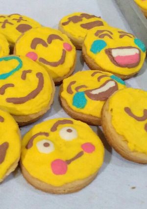 Foto resep Butter Cookies Emoji 😍😂
