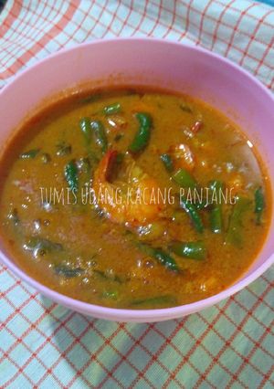 Foto resep Tumis udang kacang panjang