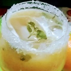 A picture of Healthy Spicy Mint Orange Mocktail.