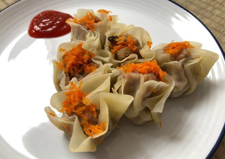 Resep Siomay babi dengan wortel parut Anti Gagal