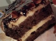 A picture of chocolate glaze for cakes