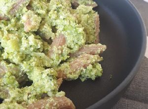 Foto di Pasta integrale con crema di Broccoli e Tofu