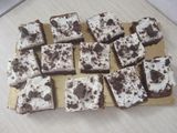 Brownies con crema al cocco