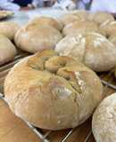 Pan payés (pan tipo rústico) en horno de piedra