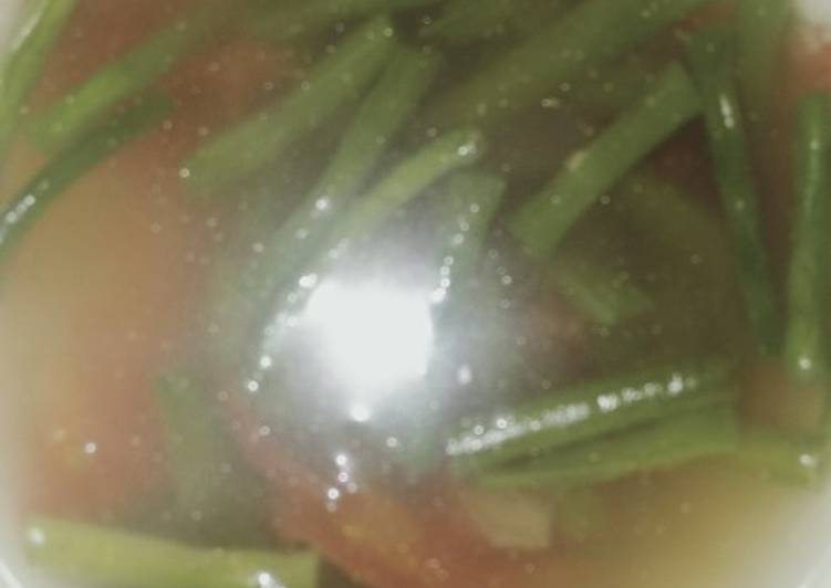 Proses memasak Sayur kacang panjang, Lezat Sekali