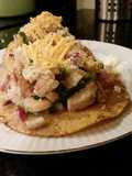 Brad's wild ling cod, ahi, and heirloom tomato ceviche