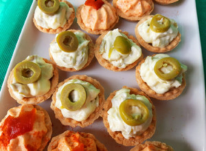 Una foto de Relleno de crema de aceitunas para tarteletas saladas