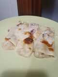 Canelones de rape y gambones