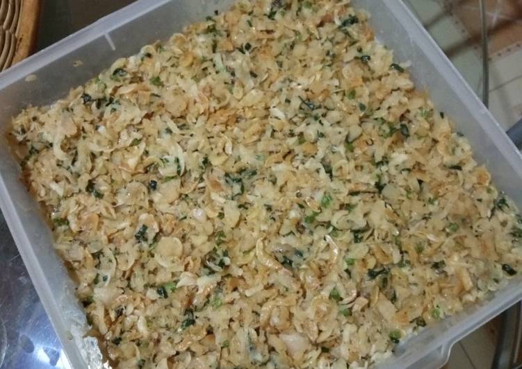 Langkah mengolah Kue Talam Ebi atau Asin Anti Gagal