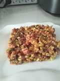 Tartar de fuet a mi manera