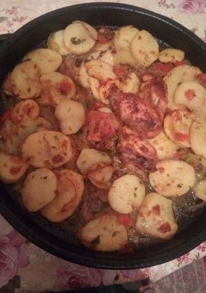 صورة لوصفة بطاطا كوشة بالدجاج