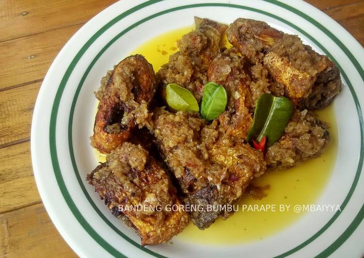 Bumbu Menyiapkan Bandeng Goreng Bumbu Parape yang Enak
