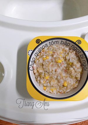 Hình của món Ăn dặm - Cháo quinoa tôm bắp ngọt bí ngòi.