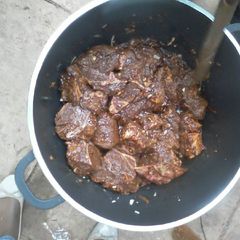 Dry fry egged beef A picture of Dry fry egged beef.