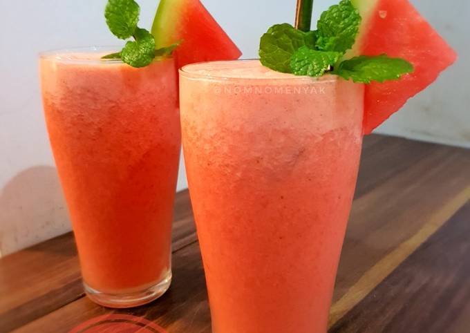 Resep Jus Semangka Lemon Dan Daun Mint Oleh Ira Frappuchino Cookpad 6497