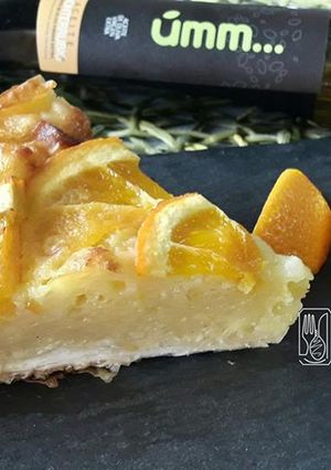Una foto de Portokalopita, pastel griego de naranja en GME, F y G y tradicional
