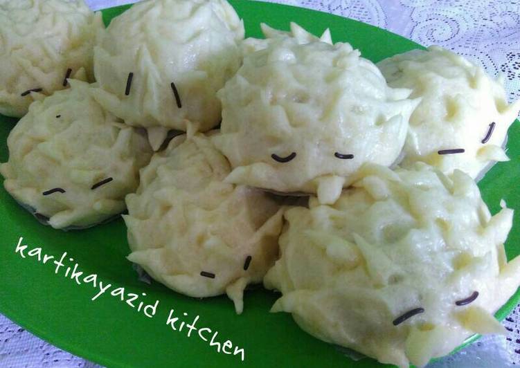 Bakpao Landak (mudah, empuk, lembut)