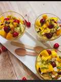 Creamy fruits yogurt