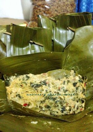 Foto resep Bothok/Pepes daun singkong dan tahu