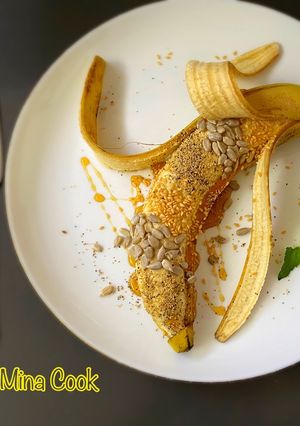 عکسی از دستور موز پروتئینی