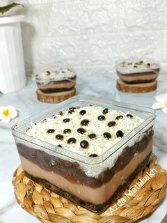 Foto resep Puding triple choco cheese Oreo