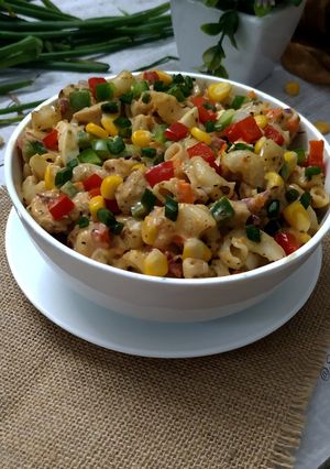 A picture of Classic Macaroni Chicken Salad.