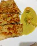 Egg stuffed paratha