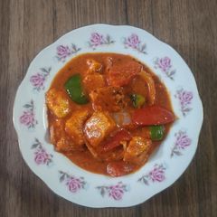 A picture of Paneer Tikka Masala Dhaba Style.