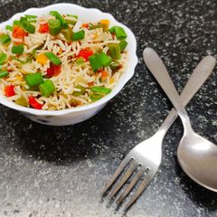 A picture of Bell Pepper Pulao.