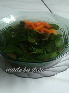 Foto resep Sayur Bening (Bayam) + Wortel
