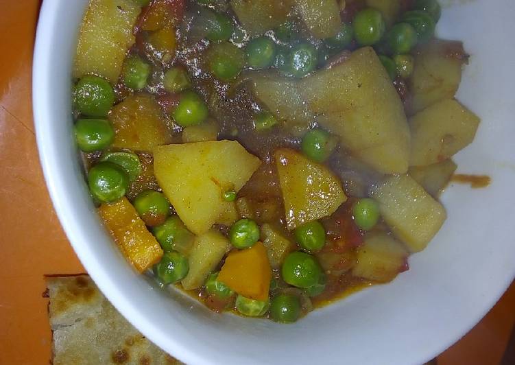 Peas stew with chapati #vegan contest