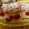 Meggyes piskóta (olajos piskótából)