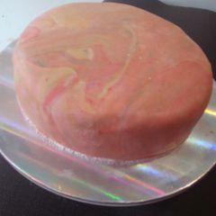 A picture of Marble Fondant #Christmasbakingcontest #Authormarathon.