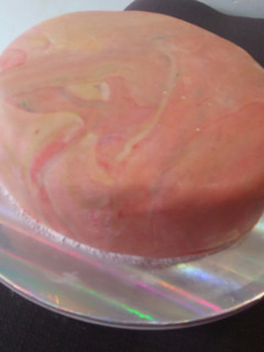 A picture of Marble Fondant #Christmasbakingcontest #Authormarathon.