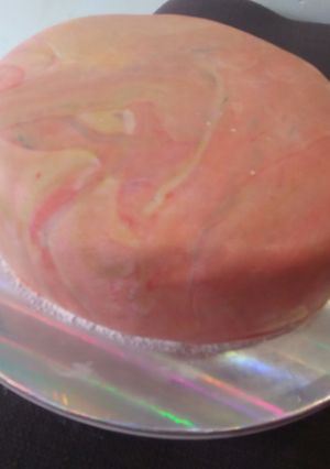 A picture of Marble Fondant #Christmasbakingcontest #Authormarathon.