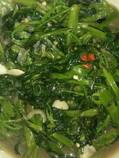 Foto resep Cah kangkung terasi pedas bumbu iris