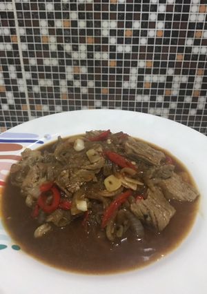 Foto resep Daging saos tiram