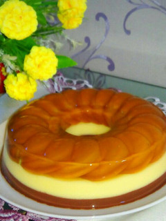 Foto resep Puding lapis biskuit