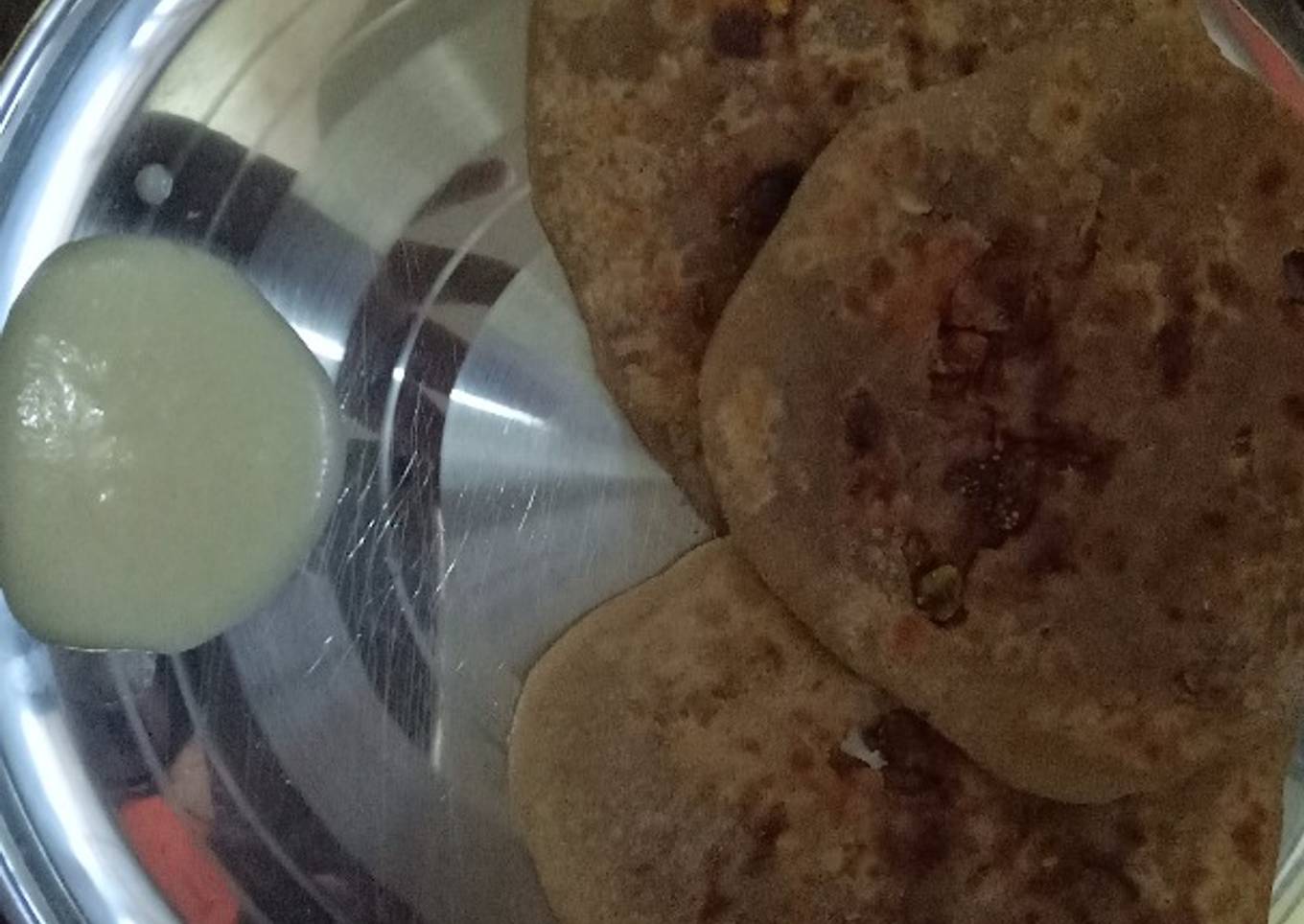 Healthy Wheat Boli (coconut and nuts stuffed)