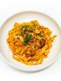 Shrimp, Fennel, and Roma Tomato Two Ways Tagliatelle