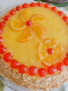 Una foto de Mona de Pascua de fruta confitada